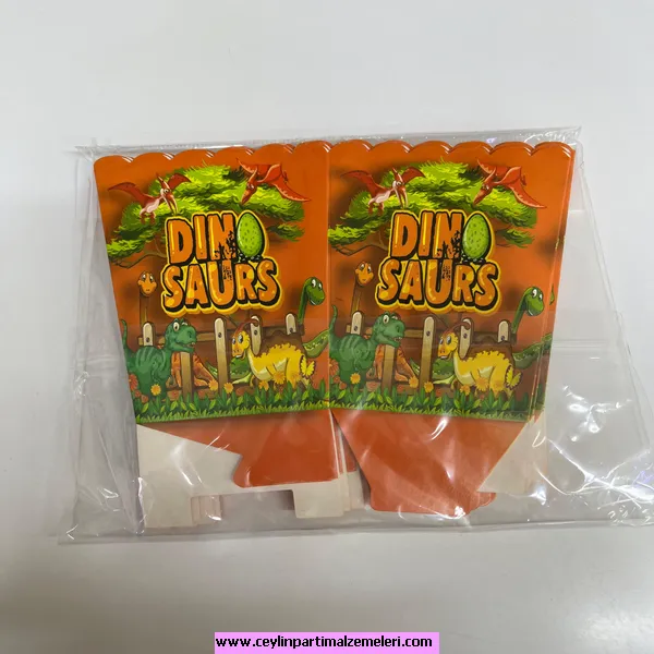 Dino Temalı Popcorn Kutusu